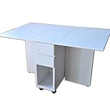 鏡面仕上げ 両バタフライテーブル アウトレット品 伸長式 伸張式 折りたたみテーブル ダイニングテーブル リビングテーブル 北欧風 木製 (ホワイト)