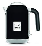 DeLonghi(デロンギ) De'Longhi電気ケトル ケーミックス [kMix] ZJX650J-BK ステンレス 1.0L ワンプッシュオープン 異物混入防止フィルタ 見やすい水量計 簡単お手入れ [リッチブラック] ファミリー登録で3年保証