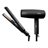 SALONIA サロニア スターターセット ドライヤー ヘアアイロン 24mm ブラック