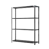 プラス AB 抗菌 スチールラック 耐荷重150kg/段 4段 幅151.2 奥行61.2 高さ210cm AB-2156-4 ブラック 437071