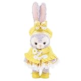 [atelier_memory] 2025S ぬいぐるみ用衣装 花柄ドレスとショートケープ 黄色 ステラルー Sサイズ用 ハンドメイドコスチューム