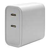 ラスタバナナ USB充電器 ACアダプター Type-C×2 PD対応 合計40W 2ポート 2台同時充電 高速充電 ホワイト RAC2C20W01WH
