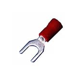 モリス製品01116ビニル絶縁スペードターミナル - 22-16線、10番スタッド、25パック