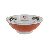 EAST table 中華ラーメンどんぶり 赤巻龍 22cm 1400cc 日本製 レンジ 食洗器対応