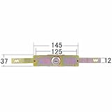 シャッター錠　ユニバーサルシャッター錠54　ST-5　三和　旧型　アーム伸330mm 縮285mm