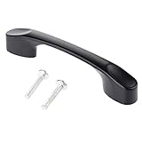 1個入り プルハンドル 取っ手 取手 プルノブ ドアハンドル キッチン 食器棚 クローゼット 家具 引き出し プル ノブ ネジ付き ブラック S