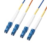 サンワサプライ コード集合型光ファイバケーブル（シングルモード、LC×2-LC×2、100m） HKB-CSLCLC1-100