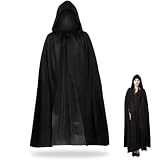 [KALOLINNA] マント ブラック ハロウィン 化粧衣装小道具 悪魔 吸血鬼 死神 魔女 海賊マント 衣装 仮装 舞台演出 マジック 変装 男女兼用 140cm