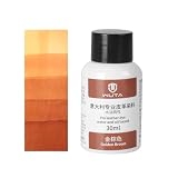 WUTA 100ml レザーダイ レザークラフト用塗料 レザーエッジペイント オイルソファペイント（ゴールデンブラウン、100ml)