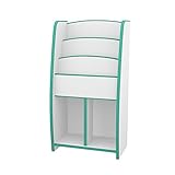 【JAJAN】マガジンラック スリム 幅48cm グリーン ［完成品][おまけ付き]【知育家具EVAキッズシリーズ】MRJ-48HG_s