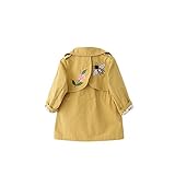 (チェリーレッド) CherryRed 子供服 子供コート キッズコート アウター トレンチコート 防風 保温 可愛い 90 イエロー