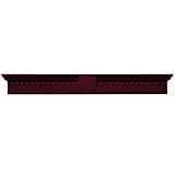 Buildersエッジ060020973078 73 5 / 8 " x 9 "クラシックDentilウィンドウヘッダー078、Wineberry