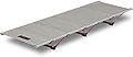 FIELDOOR アルミコンパクトコット 【T/C ポリコットン】 アウトドア 収納バッグ付 耐荷重150kg キャンプベッド ベンチ 折りたたみ式 簡単 軽量 (【A】TC ポリコットン(カーキ)/190cm×60cm×17cm(コンパクトタイプ))