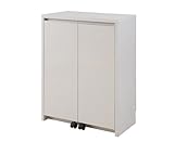 アルミ枠カウンター下収納 幅60ｃｍデスク ホワイト色 NO-0050