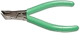 Xcelite GA54JV Angled Diagonal End Cutter Pliers, Flush Jaw, 4' Length, 7/16' Jaw length, Green Cush
