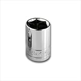 SK Hand Tool 48216 6 Point 1/2-Inch Drive Standard Socket, 16mm, Chrome by SK Hand Tool
