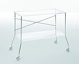 Kartell(カルテル) 折りたたみワゴン FLIP フリップ クリスタル W80/D42/H72cm SFWG-K4465-B4 アントニオ・チッテリオ 【国内総代理店正規品】