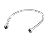 uxcell シャワーホース　取り換え用シャワーホース お風呂ホース 編組ホース　ラセンホース 浴室　ホーム　水ヒーター　フレキシブル　60cm