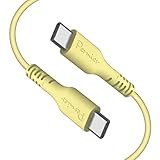 多摩電子工業 Permier シリコンケーブル C to C 1.0m PR-H301CC10 シリーズ USB Type-C to USB Type-C (レモンイエロー) PD対応 60W/3A急速充電 屈曲耐久約12万回を実現 ケーブル内部動線をグラフェンで覆い 外装シリコン素材を採用 折り曲げに強く断線しにくい