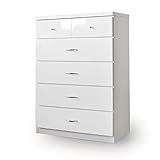 75幅 5段 ハイチェスト【 75-5HC MVP DX 12/1 】 送料無料　日本製　製造元　メーカーの家具 (ホワイト)