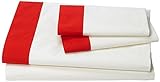 DwellStudio Modern Border Vermillion Sheet Set Full [並行輸入品]