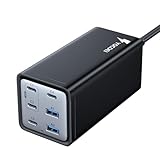 YOCOEI 200W PD充電器 6ポート USBコンセント 急速充電器 (GaN PowerX/USB-C×4 USB-A×2/単ポート140W高出力) PD3.1/QC4.0対応/PPS規格/PSE技術基準適合 140Wケーブル付属 iPhone16,iPad Pro,GalaxyS24,MacBook Pro,XPS,ノートPC対応