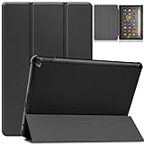 対応 Fire HD 10 Plus/HD 10 2021 用のケース タブレット ケース 新型 対応 Fire HD 10 Plus 用のカバー スタンド機能付き 保護ケース 三つ折 マグレット開閉式 薄型 超軽量 全面保護型 対応 Fire HD 10 2021 用のスマートケース PCduoduo (黒)