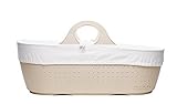 Moba Contemporary Moses Basket (Linen) by Moba