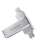 BLANBOK+ mfi認証 iphone usbメモリ 128gb usbメモリ タイプc USB3.0高速 データ移行 バックアップ 写