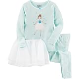 OSHKOSH(オシュコシュ) 3ピースバレリーナチュチュコットンパジャマ ブルー スリープウェア 6ヶ月【並行輸入】