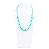 Bumkins Nixi Ciclo Silicone Teething Necklace, Turquoise by Bumkins