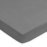 Jollein 511-527-00026 Fitted Sheet Jersey (75 x 150 cm, Grey) by Jollein