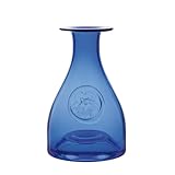 Dartington Primrose Blue Glass Flower Bottle