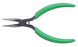 Xcelite LN225 Heavy-Duty Diagonal Short Chain Nose Pliers with Serrated Jaw, 5' Length, 1-9/64' Jaw 