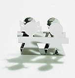 【正規輸入品】 ALESSI アレッシィ GIROTONDO ジロトンド Envelope holder 封筒立て / シルバー AKK40