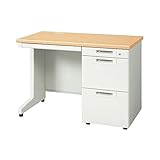 インテリア 家具 便利 おしゃれ 片袖机 RJ-106A-3 WMホワイトメープル引出A