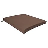Brown Seat Chair Cushion Outdoor Garden Tie On Waterproof Pad Removable Cover
