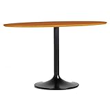 arne カフェテーブル 丸型 楕円形 突板 木製 ダイニングテーブル 食卓机 2人 UT-1200D チーク