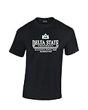 NCAAデルタ状態Statesmen Classic Seal Tシャツ、スモール、ブラック