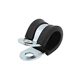 DealMux直径12mmのゴムライニングR形の亜鉛めっきホースパイプクリップクランプケーブル