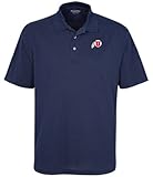 NCAAユタUtesメンズ3ボタン半袖ポロ、クラシックネイビー、XL