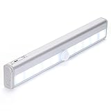 AcTopp 10LEDセンサーライト スティックライト 赤外線 人感センサーライト PIRモーション付き 乾電池式 貼り付け式 led照明 小型 昼白色(ホワイト)