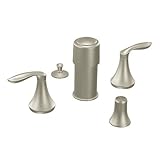 Moen T5220BN Eva two-handle bidet faucet (valve not included), Brushed Nickel [並行輸入品]