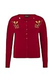Voodoo Vixen Clothing - Butterfly and Strawberry Print Cardigan 3XL / Red