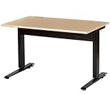 SINAPP オフィスデスク PCデスク 作業台 キャスター付き 昇降デスク SIK3691 ナチュラル