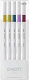 三菱鉛筆 水性ペン EMOTT エモット 5色 No.8 PEMSY5C.NO8