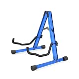 MUSO アクリルギタースタンド、プロ楽器スタンド、Aフレーム折りたたみ、組み立てが簡単でポータブル、万能なギター、ベース、ウクレレ、バンジョー、チェロ、バイオリン、マンドリン用、ソリッドホルダーで耐久性のあるミュージシャン。