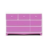 アルファタカバ ベビータンスシリーズ パレット 115cm幅3段 ライトラベンダー