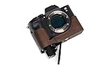 TP Original Sony A7S Mark iii A7S3 専用 オープナブルタイプ 本革 ボディケース ダークブラウン(底面開閉)
