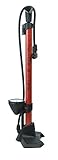 High Quality Scirocco Bike Floor Pump with Over-Sized Gauge, Presta/Schrader Ready, 160psi, Ball/Bla